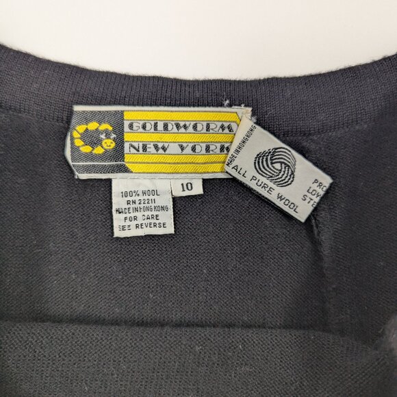 Vintage Goldworm New York 100% Pure Wool Sweater Trumpet Skirt Set Womens 10 - Picture 10 of 10